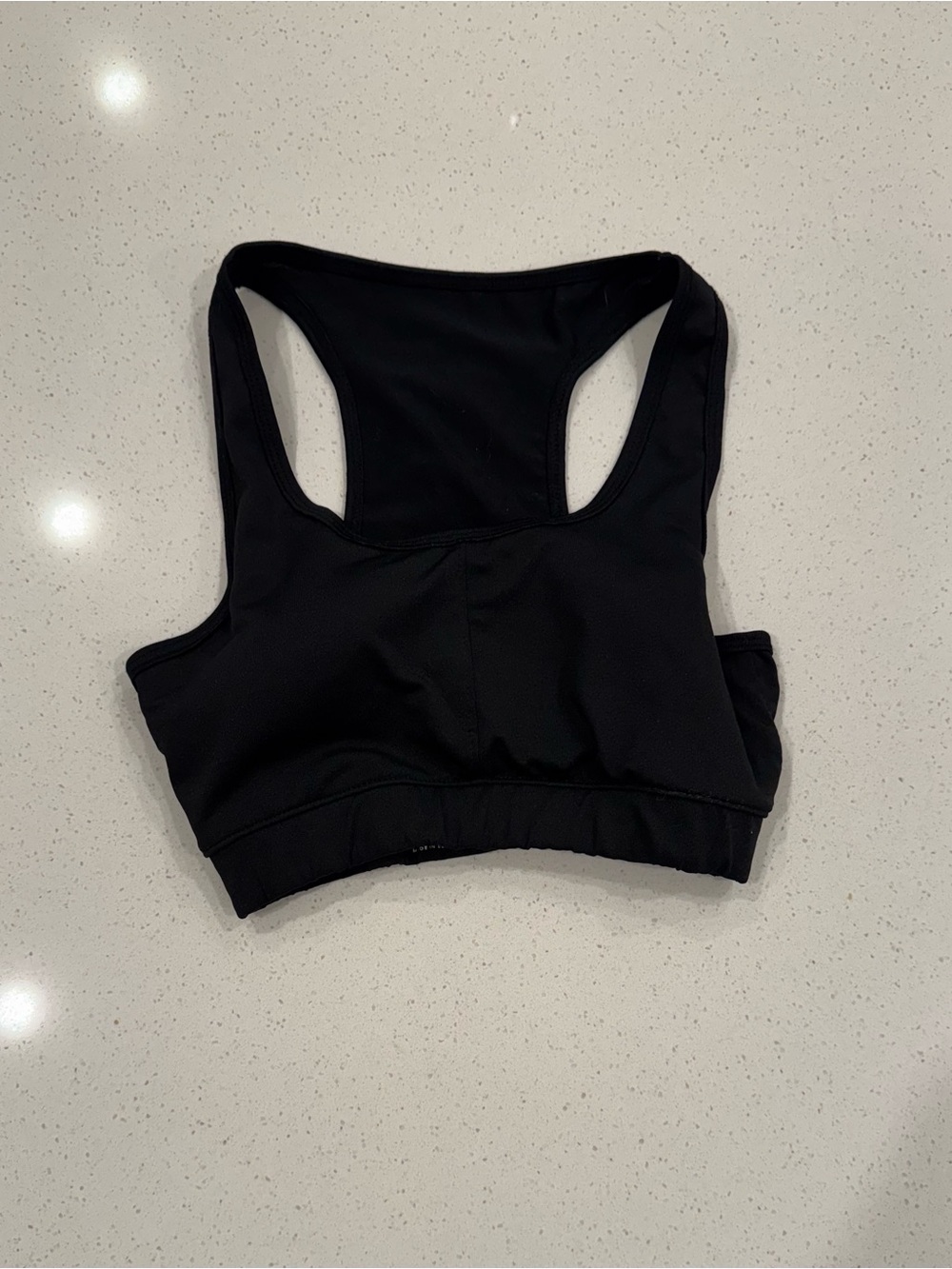 Series-8 Fitness Black Racerback Sports Bra - Size Medium